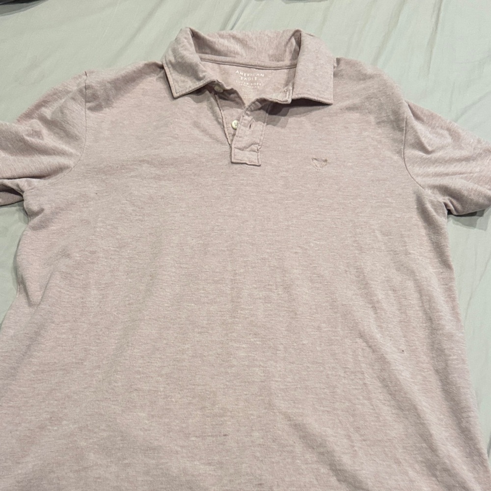 American Age Light Gray Polo Shirt